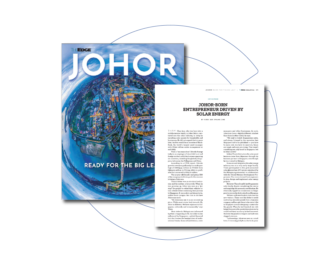 The Edge: Johor-Born Entrepreneur Driven By Solar Energy